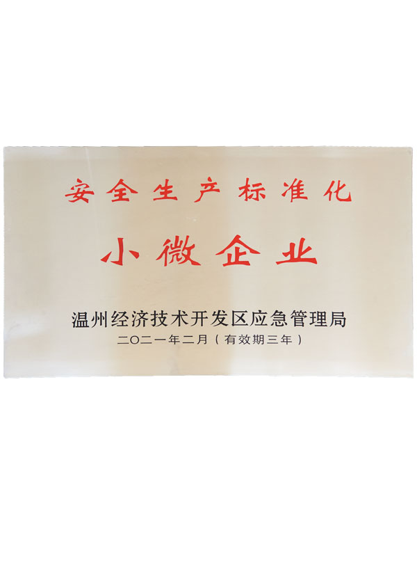 安全生产标准化小微企业