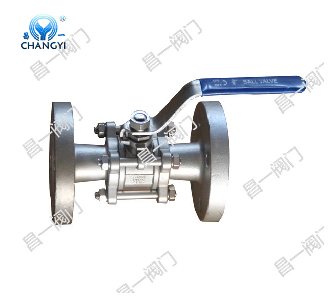 德标三片式法兰球阀