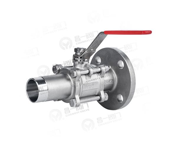 C320 three chip welding flanged ball valves