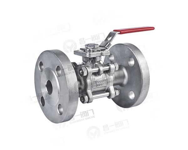 C305 three chip flanged ball valves